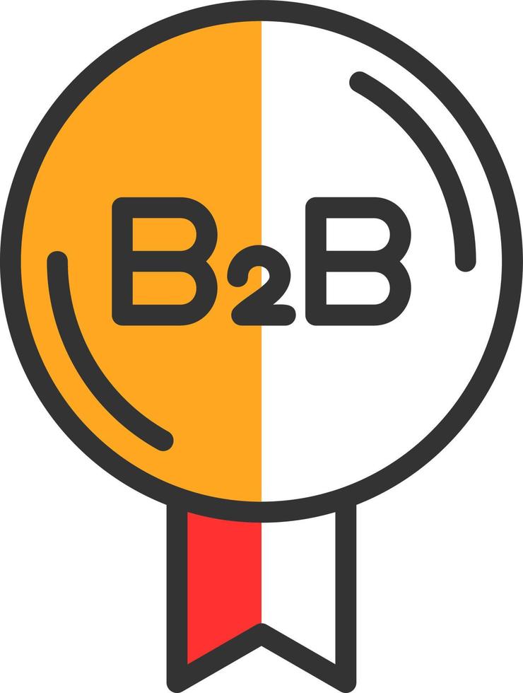 diseño de icono de vector b2b