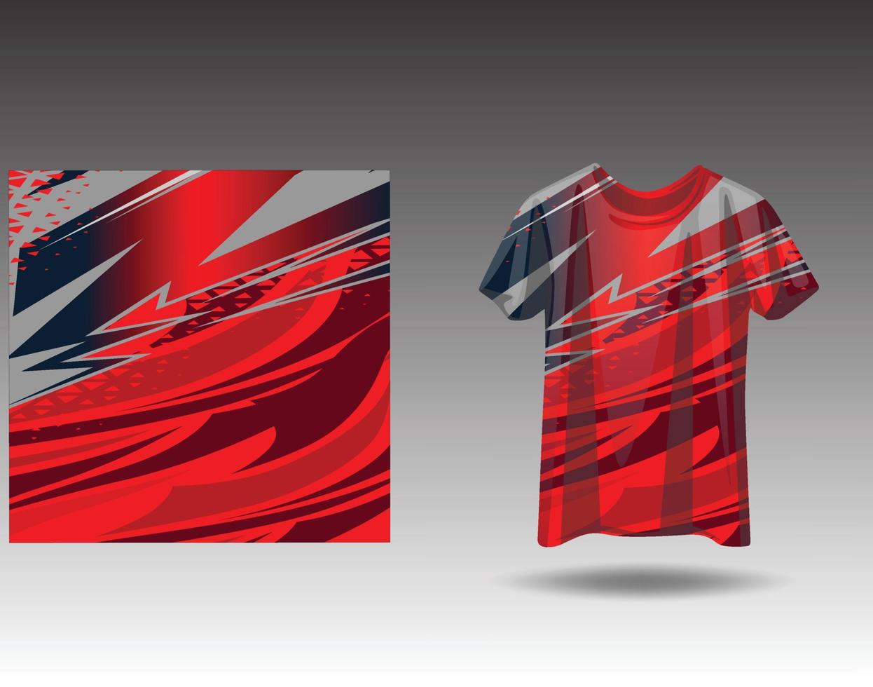 Tshirt sports design for racing  jersey  cycling  football  gaming vector