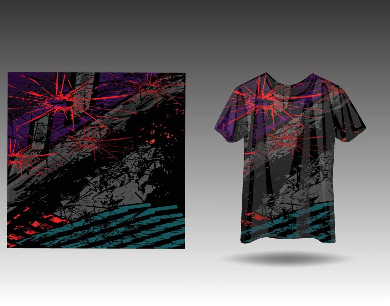 Tshirt sports design for racing  jersey  cycling  football  gaming vector