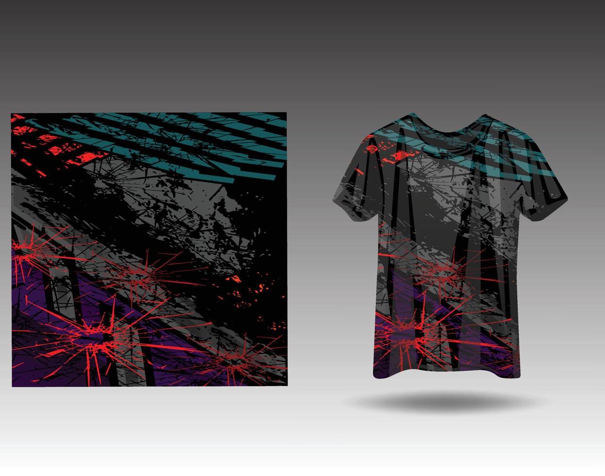 Tshirt sports design for racing  jersey  cycling  football  gaming vector