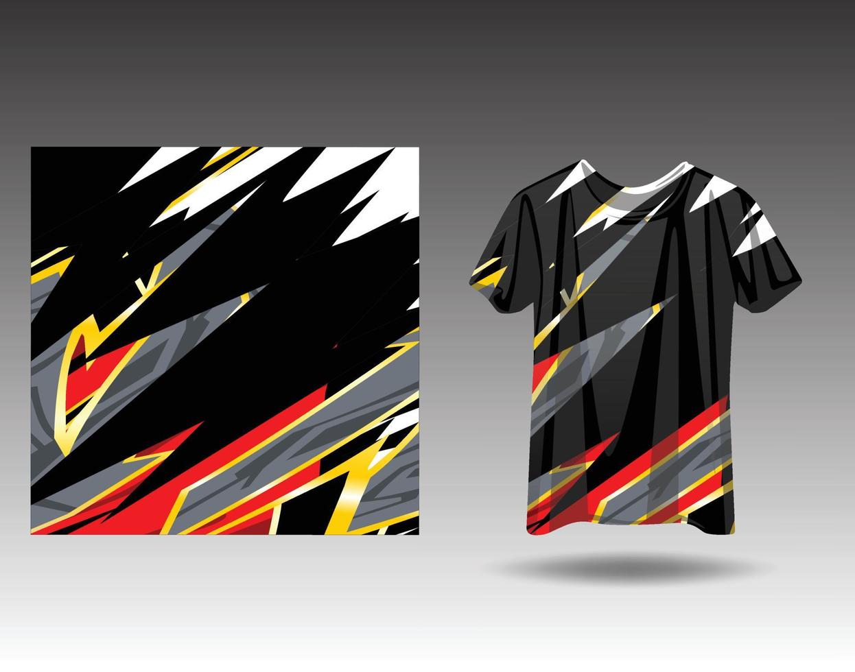 Tshirt sports design for racing  jersey  cycling  football  gaming vector