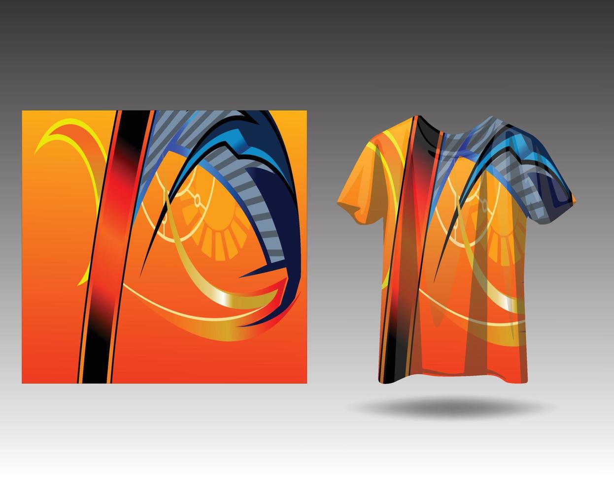 Tshirt sports design for racing  jersey  cycling  football  gaming vector
