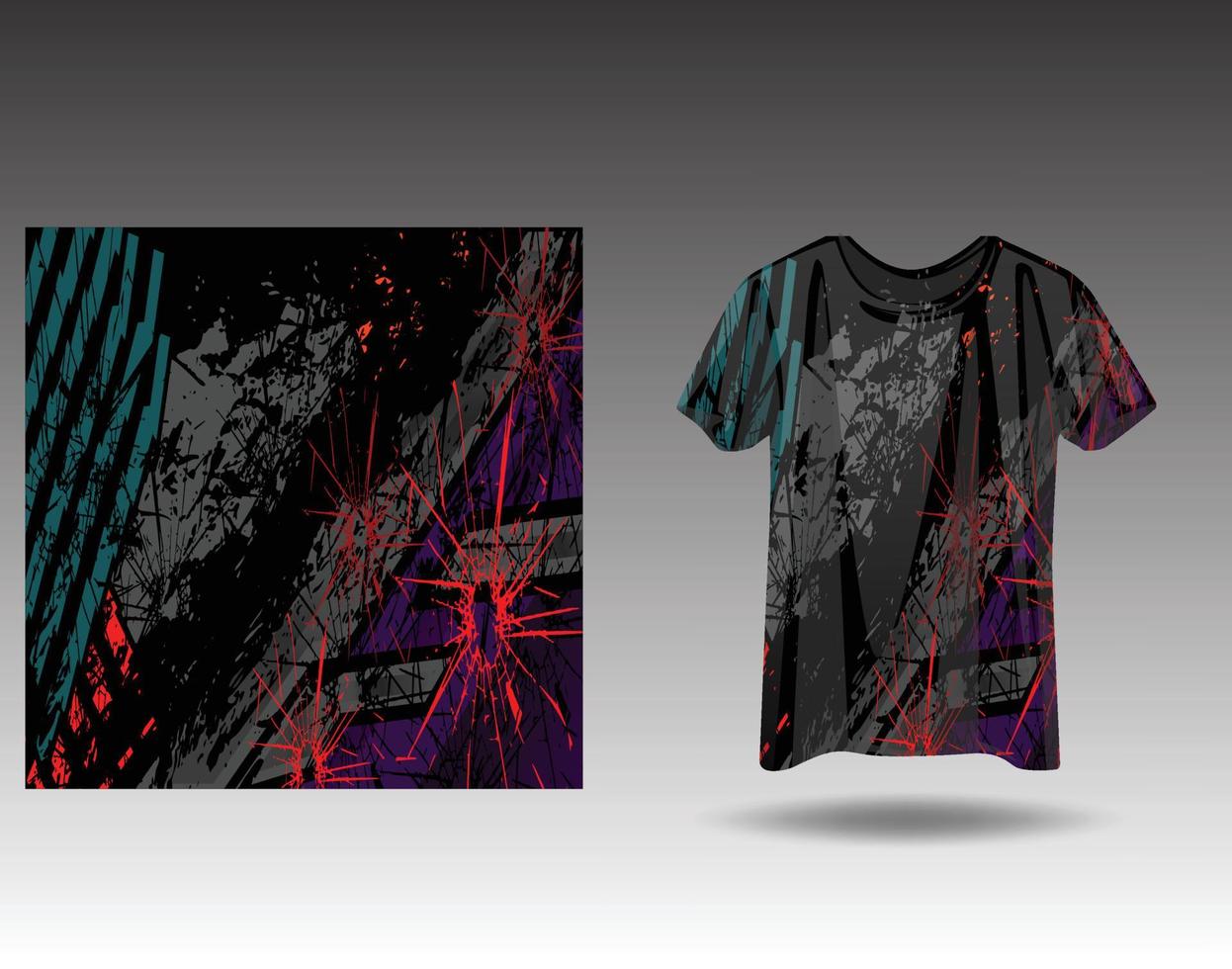 Tshirt sports design for racing  jersey  cycling  football  gaming vector