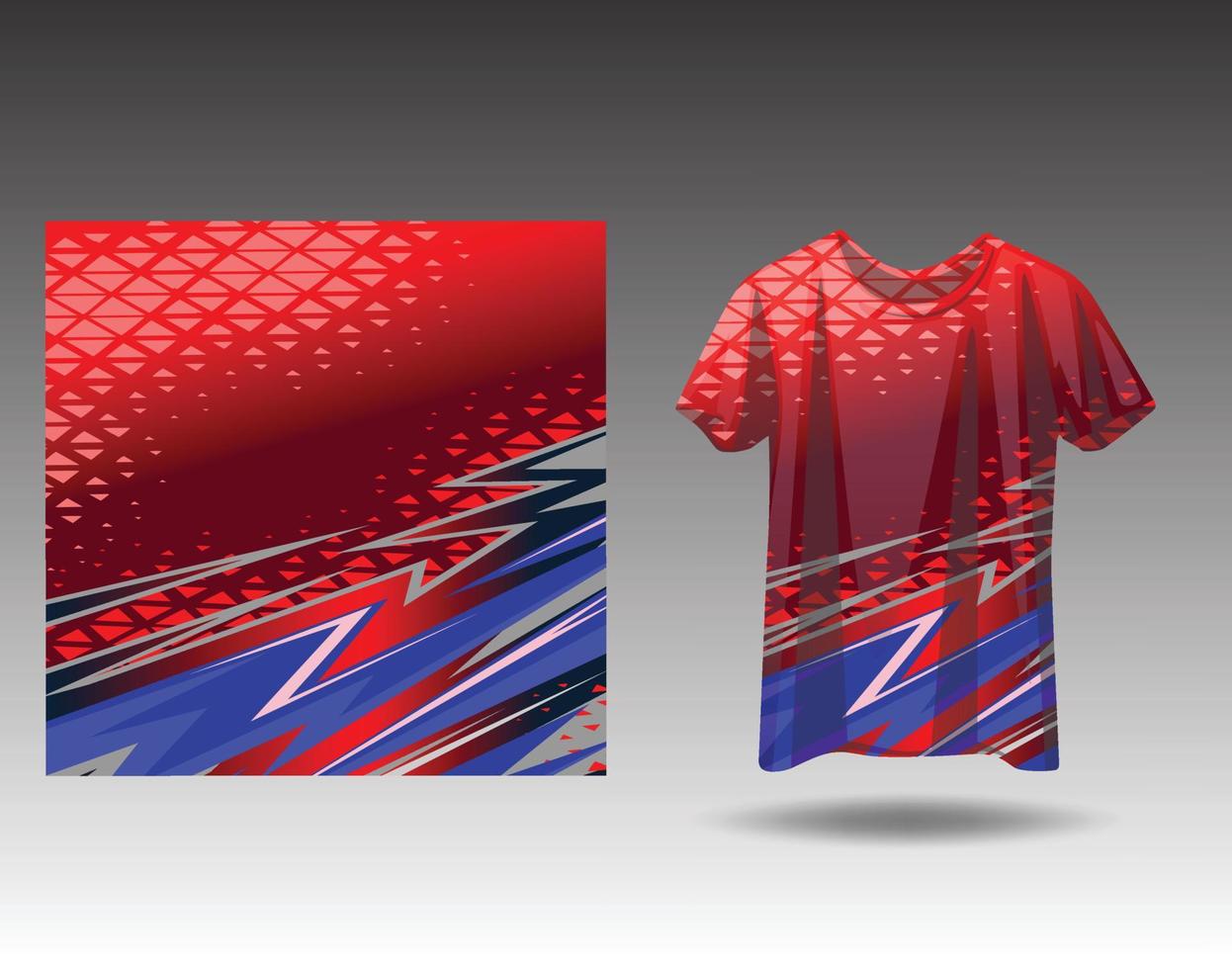 Tshirt sports design for racing  jersey  cycling  football  gaming vector