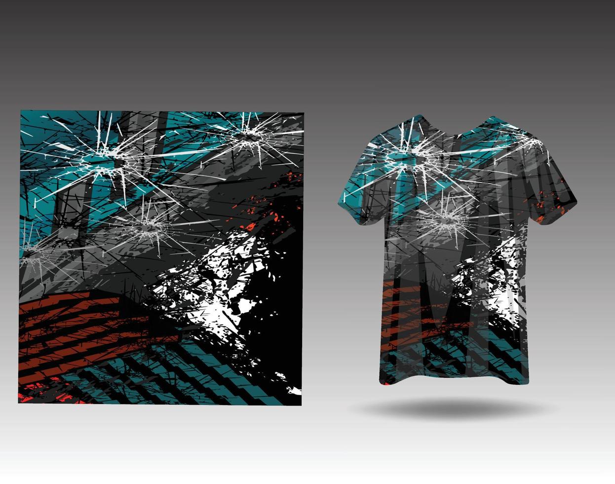 Tshirt sports design for racing  jersey  cycling  football  gaming vector
