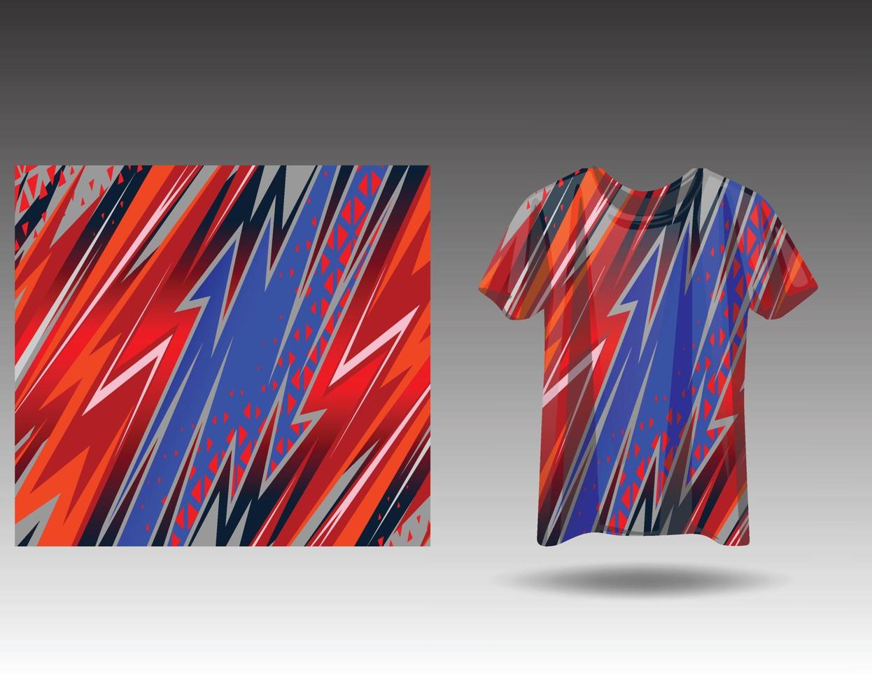Tshirt sports design for racing  jersey  cycling  football  gaming vector
