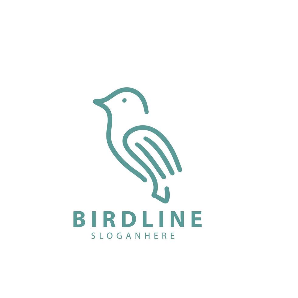 Bird line creative design logo template inspiration vector