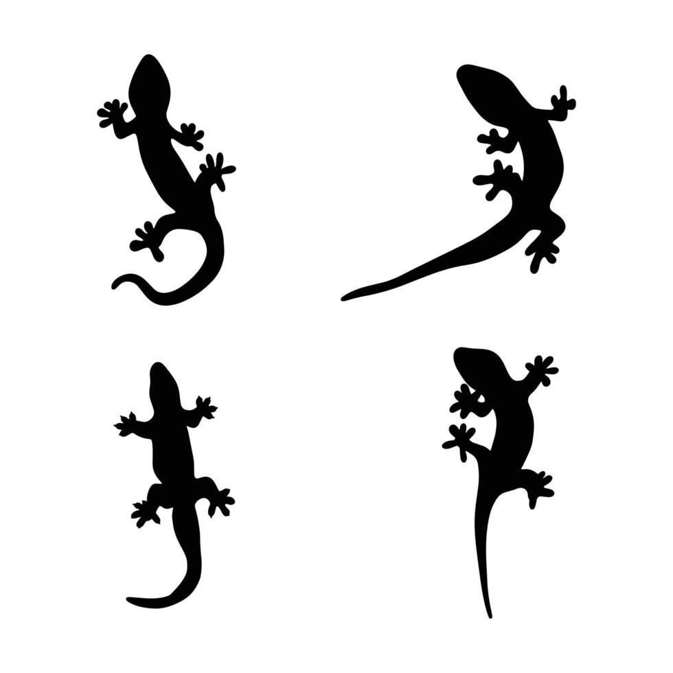 lagartija vector icono logo y símbolos modelo