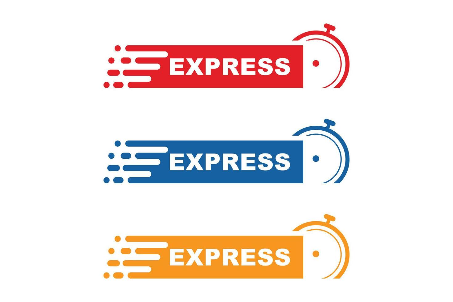 Express logo template design vector icon illustration