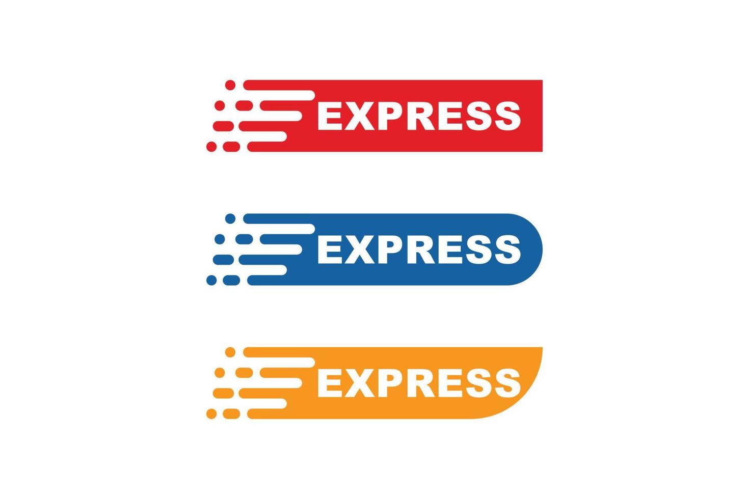 Express logo template design vector icon illustration