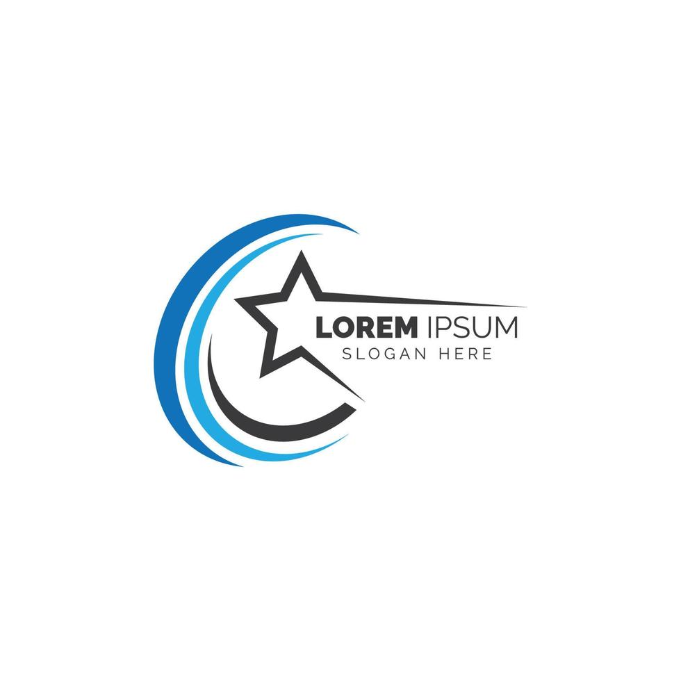 Star logo template design vector icon illustration