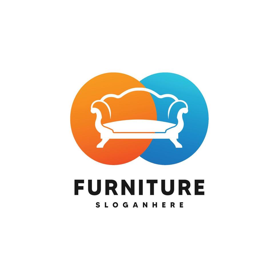 Furniture logo design template icon vector illustration