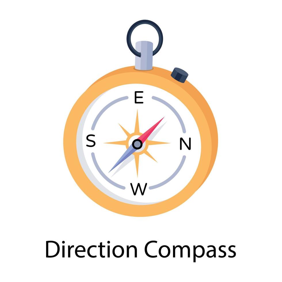 Trendy Direction Compass vector