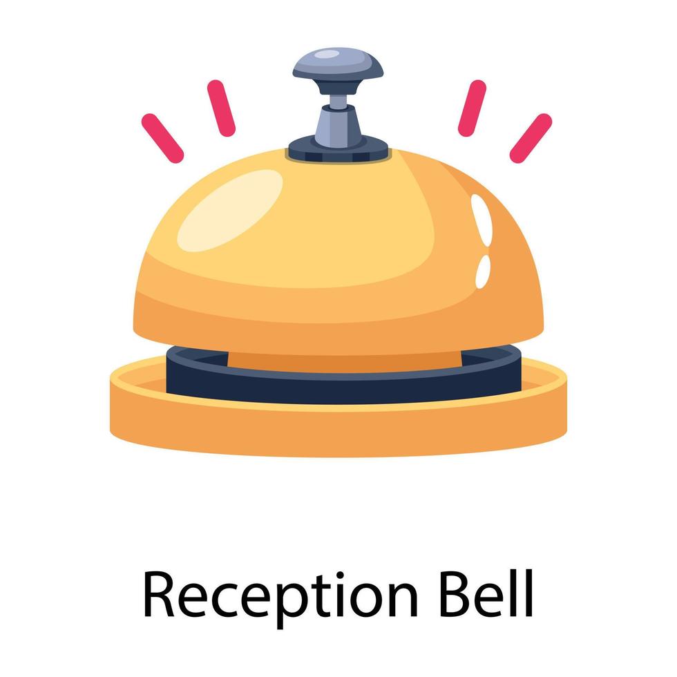Trendy Reception Bell vector
