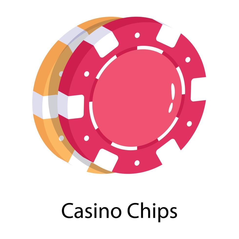 Trendy Casino Chips vector