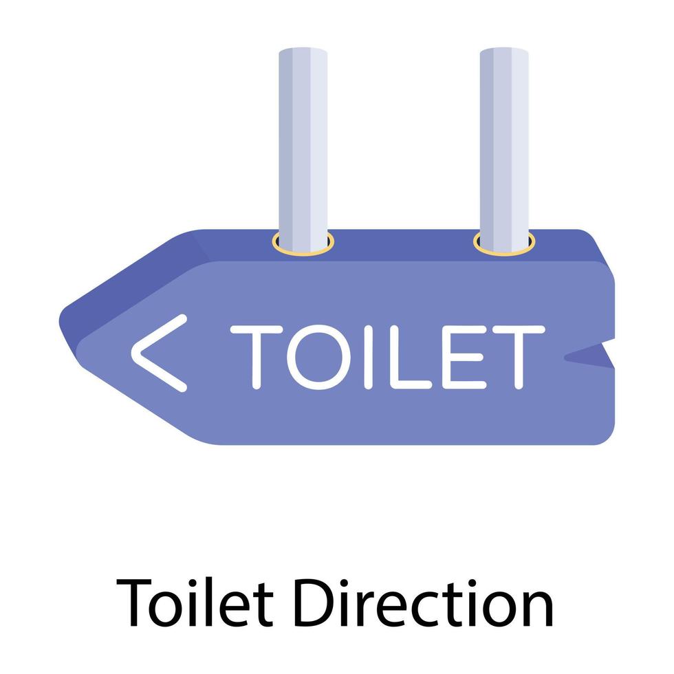 Trendy Toilet Direction 21079126 Vector Art at Vecteezy