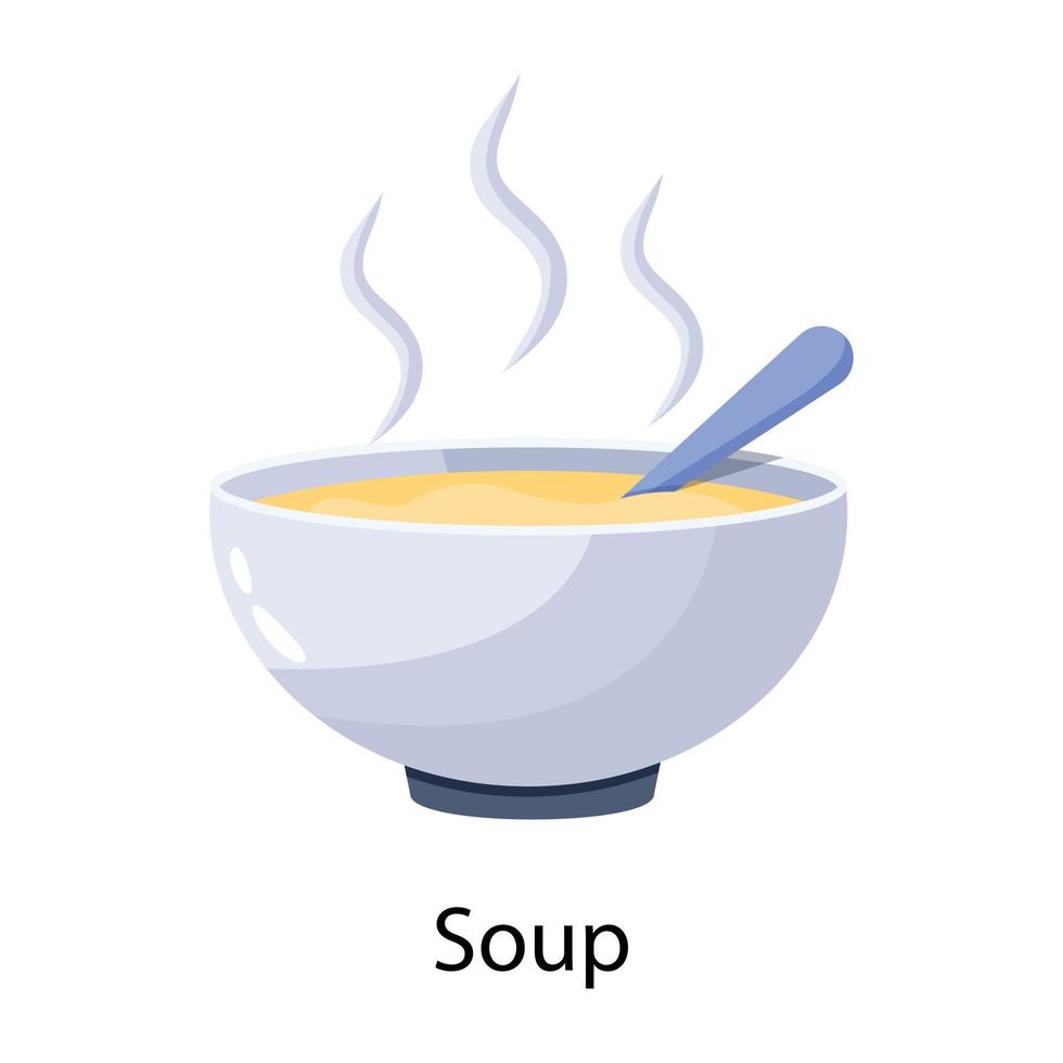 Trendy Soup Concepts vector