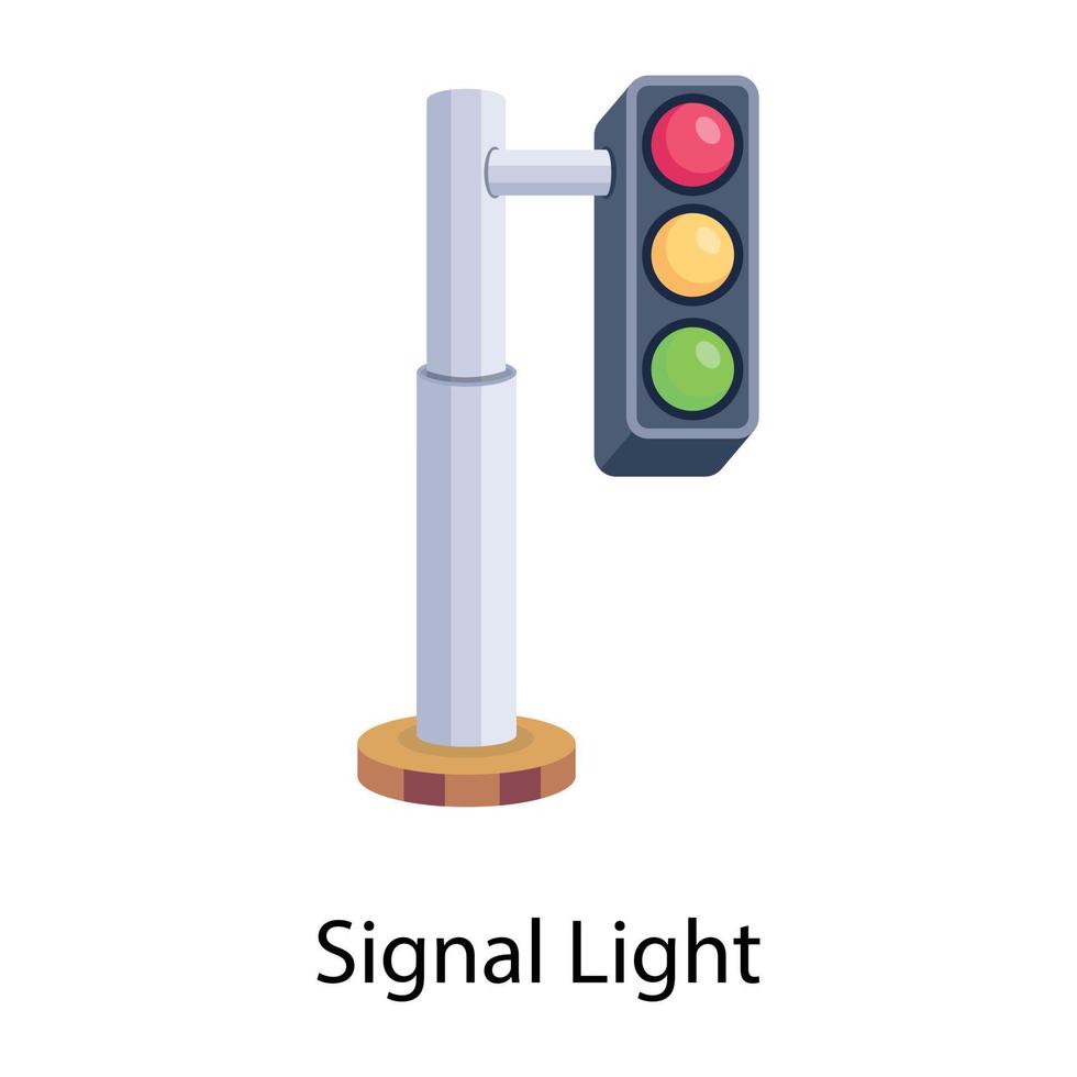 Trendy Signal Light vector