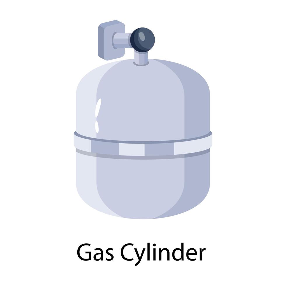 Trendy Gas Cylinder vector