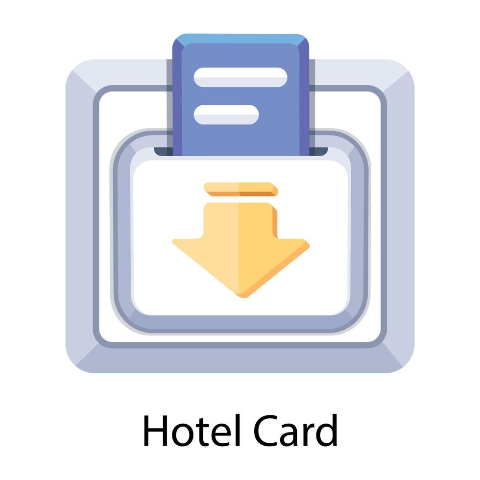 Trendy Hotel Card vector