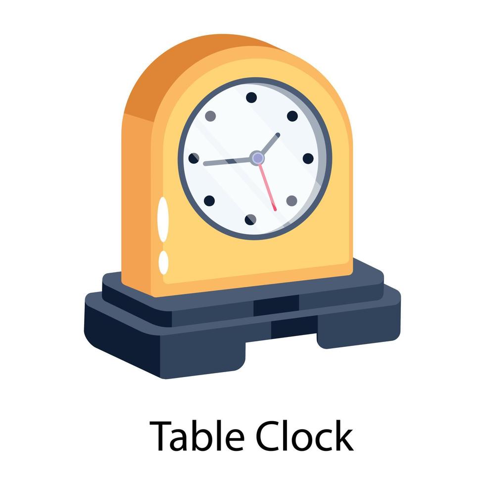 Trendy Table Clock vector