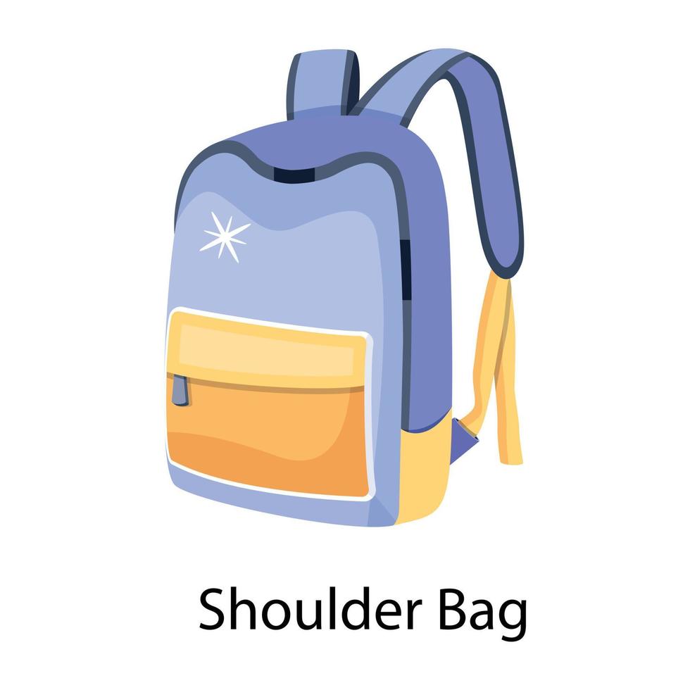 Trendy Shoulder Bag vector