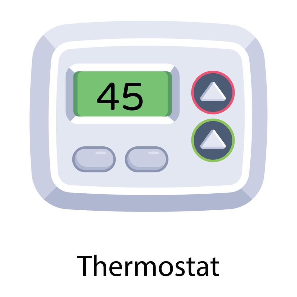 conceptos de termostato de moda vector