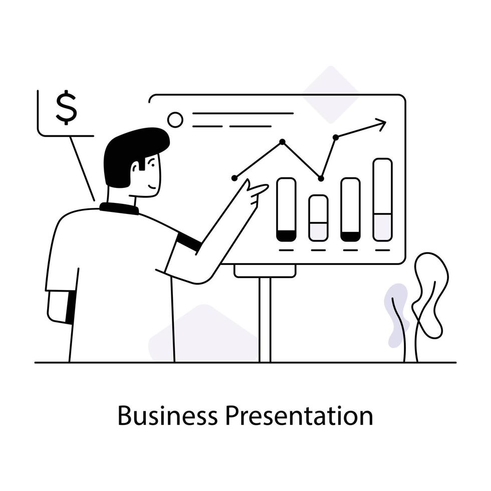 Trendy Business Presentation vector