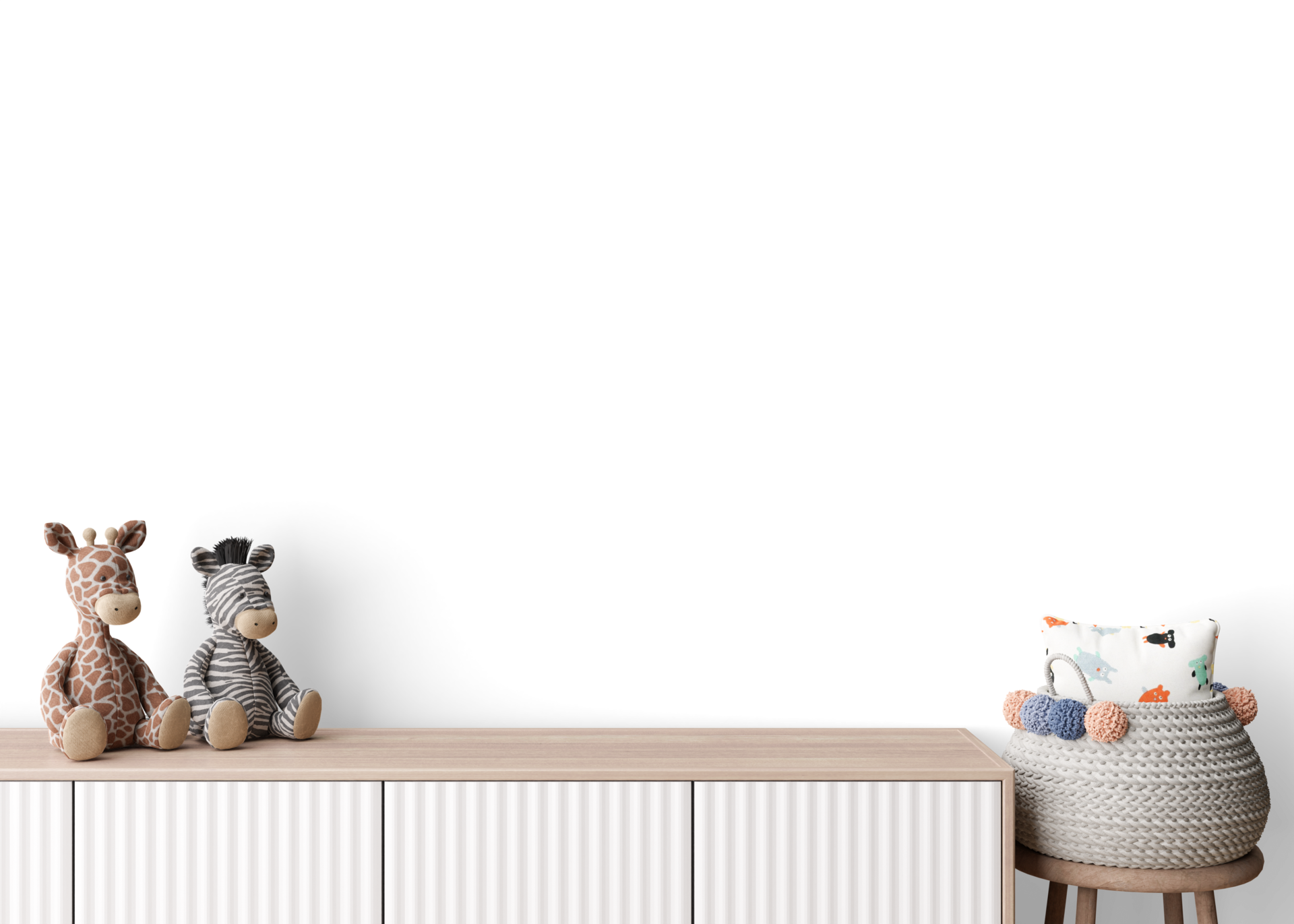 tapet presentation falsk upp. barn rum möbel och Tillbehör på