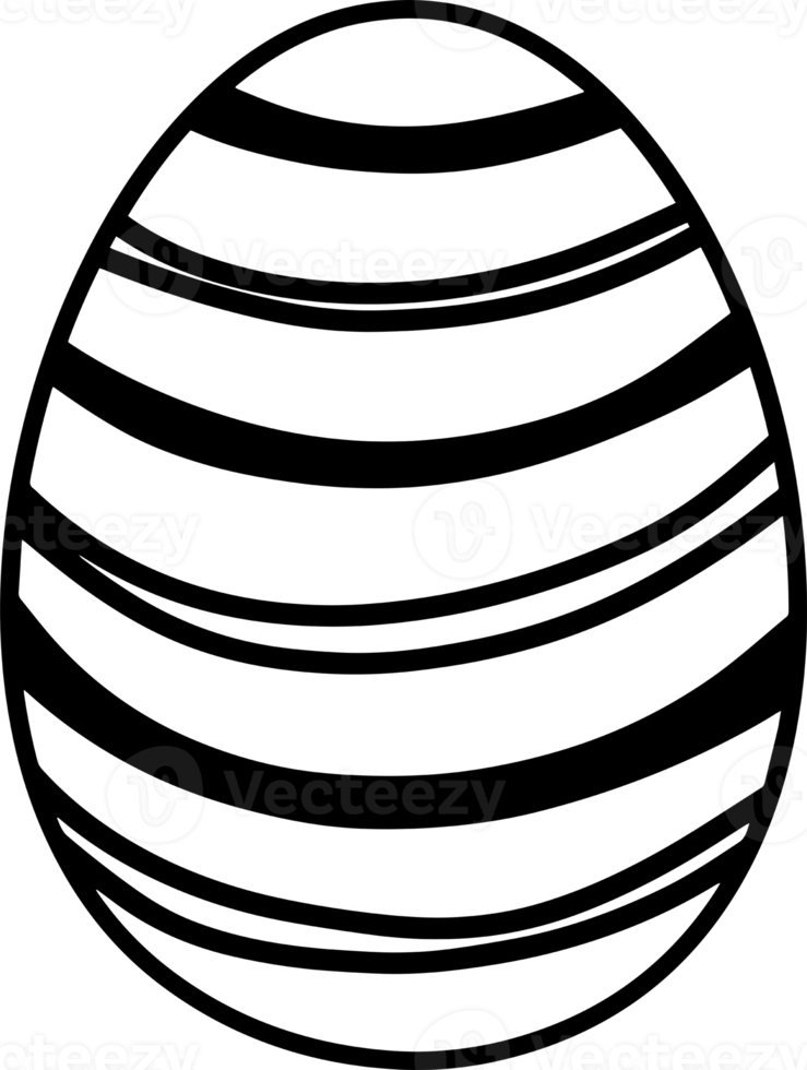 Páscoa ovo rabisco isolado desenhado à mão png