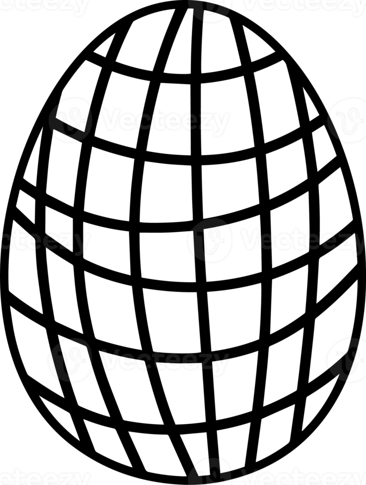 Páscoa ovo rabisco isolado desenhado à mão png