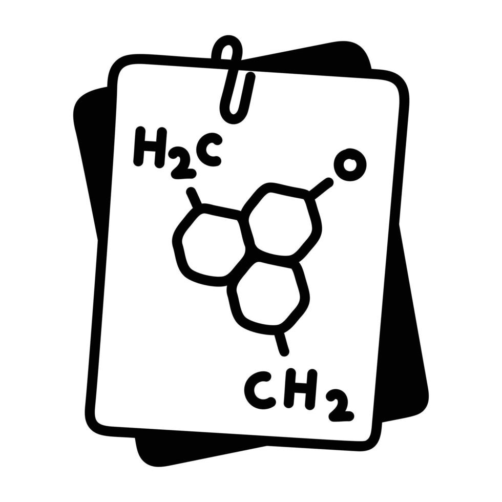 Trendy Chemistry Notes vector