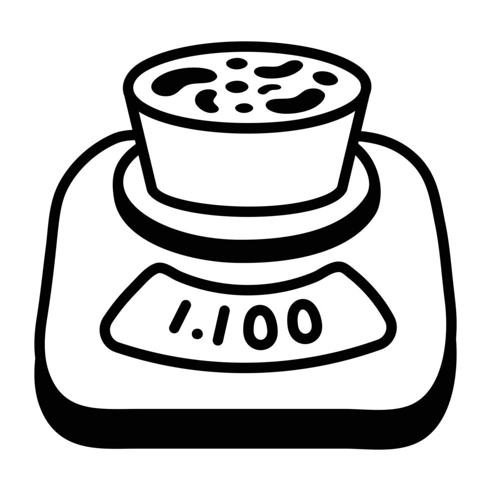 Trendy Laboratory Scale vector