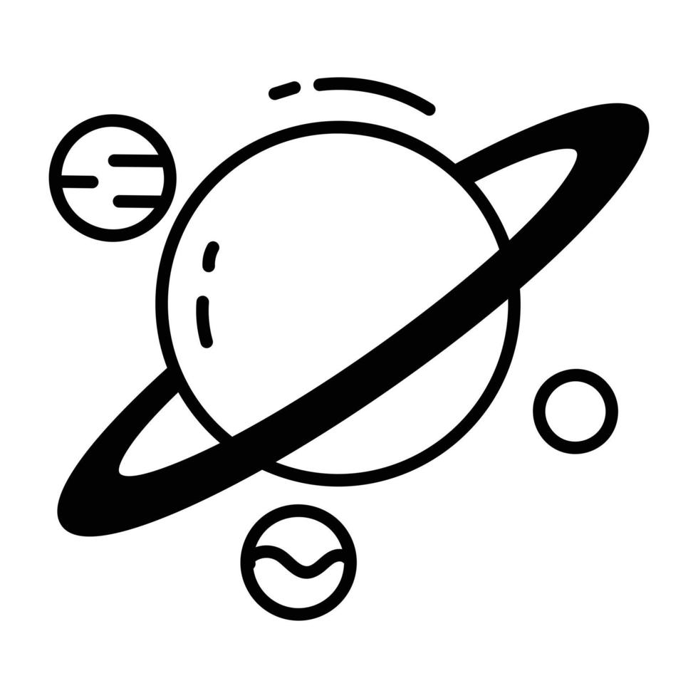 Trendy Solar System vector