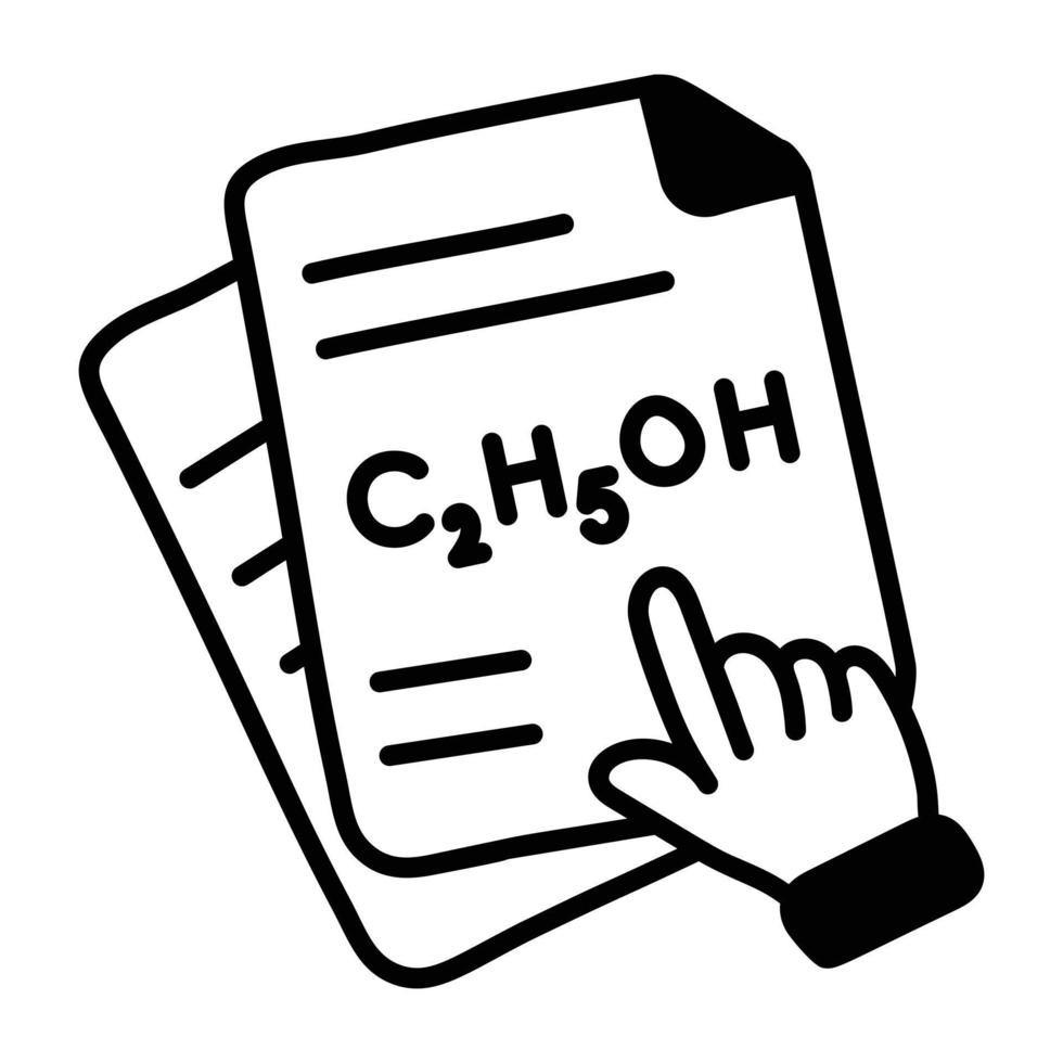 Trendy Science Homework vector