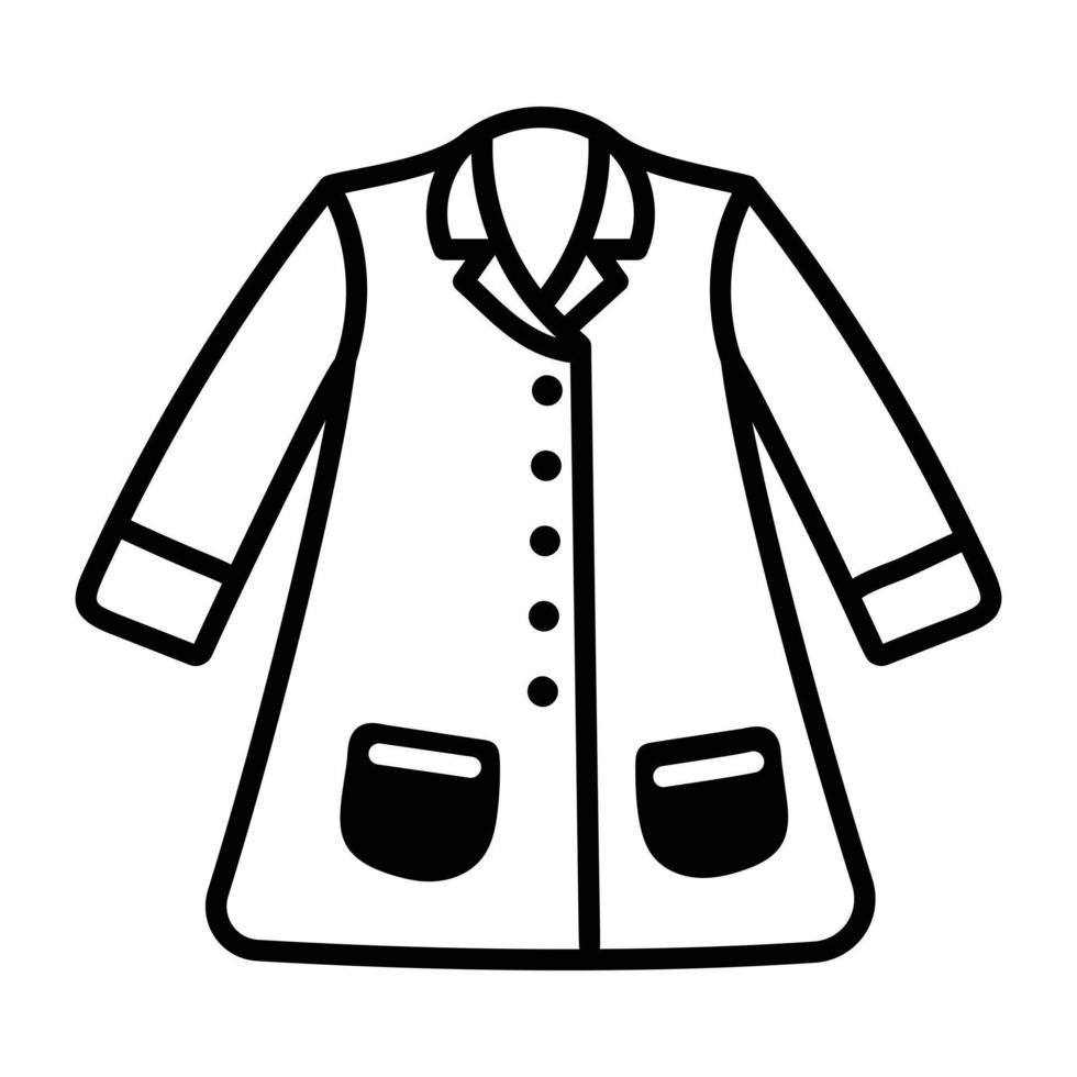 Trendy Lab Coat vector