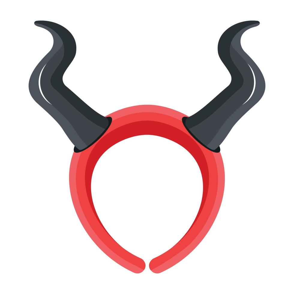 Trendy Devil Headband vector