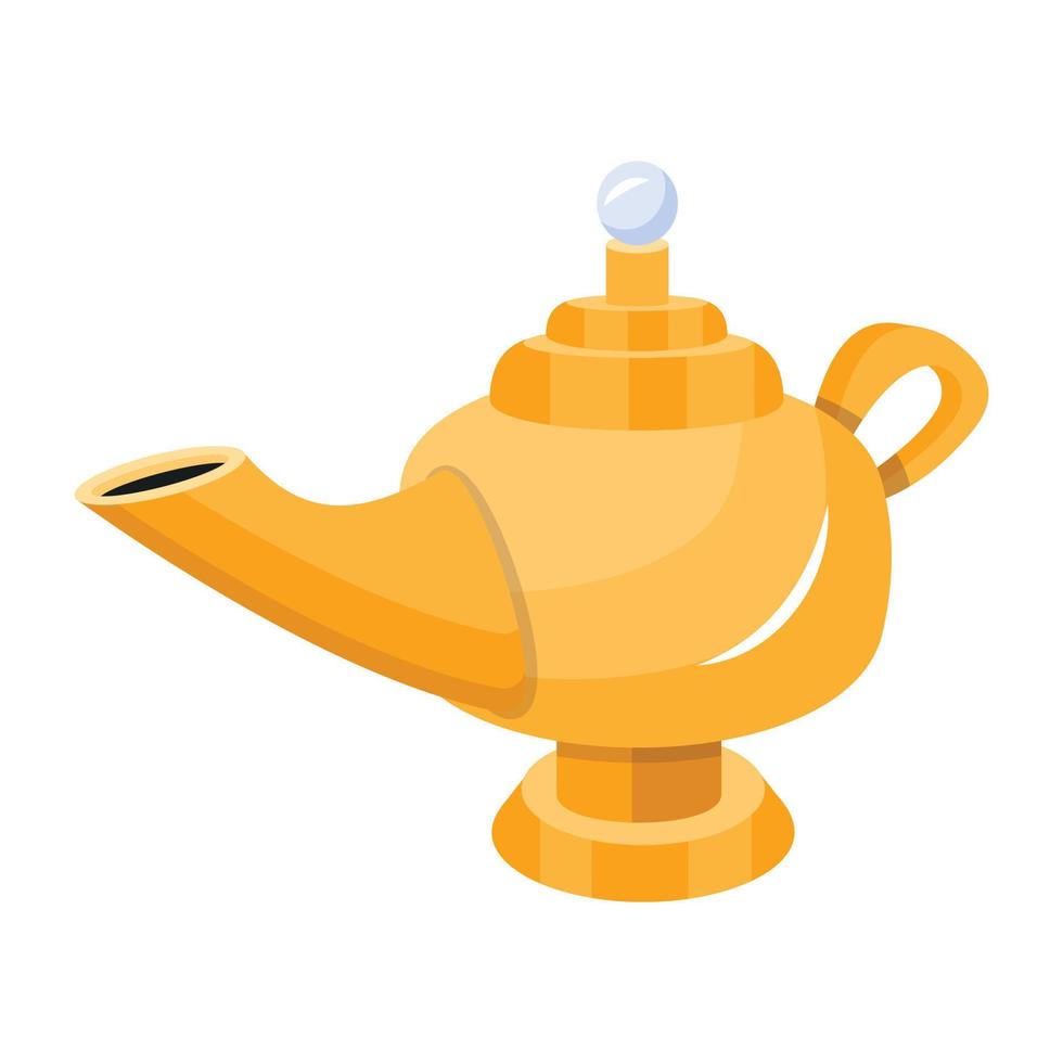 Trendy Magic Lamp vector