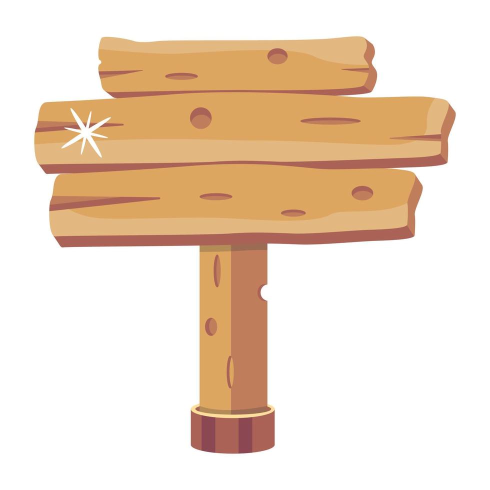 Trendy Wooden Board vector