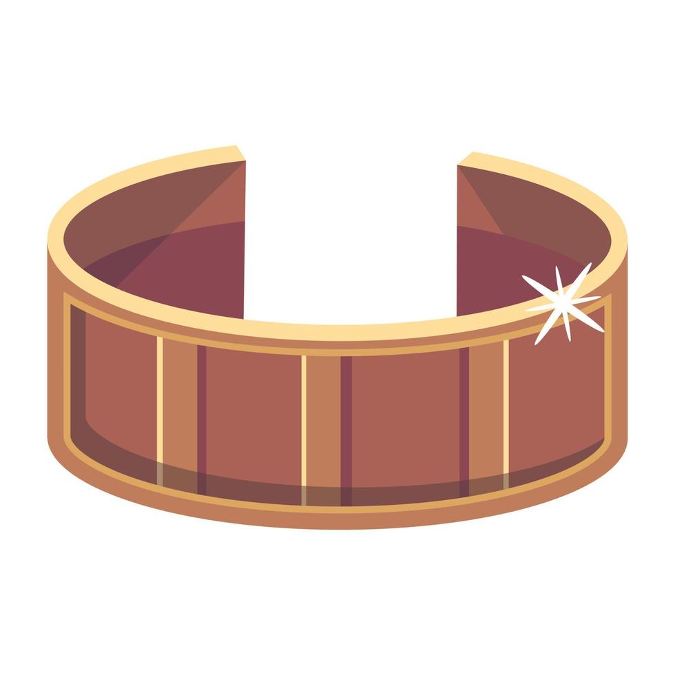 Trendy Cuff Bracelet vector