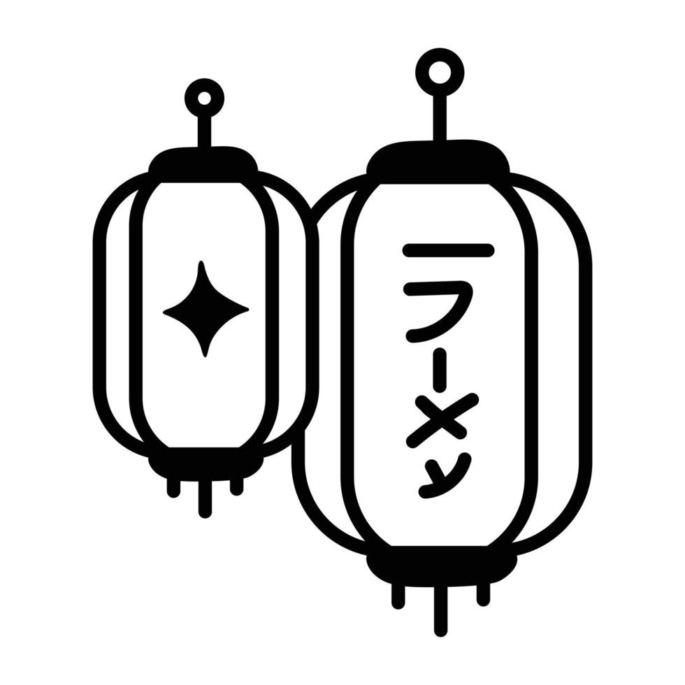 Trendy Paper Lanterns 21079768 Vector Art at Vecteezy