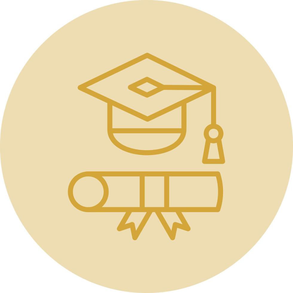 diseño de icono de vector de toga de graduación