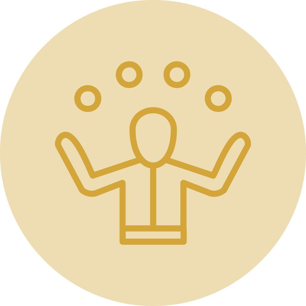 Juggling Vector Icon Design