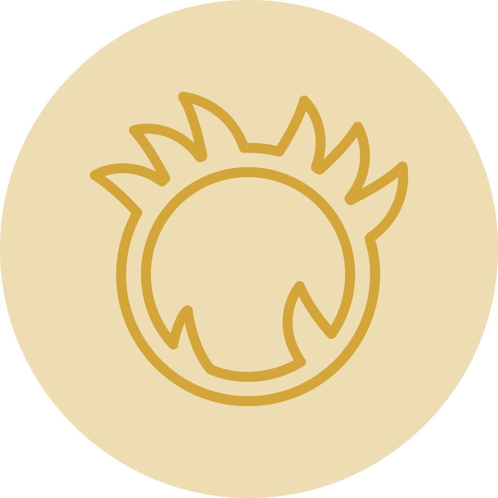 Ring Of Fire Vector Icon Design