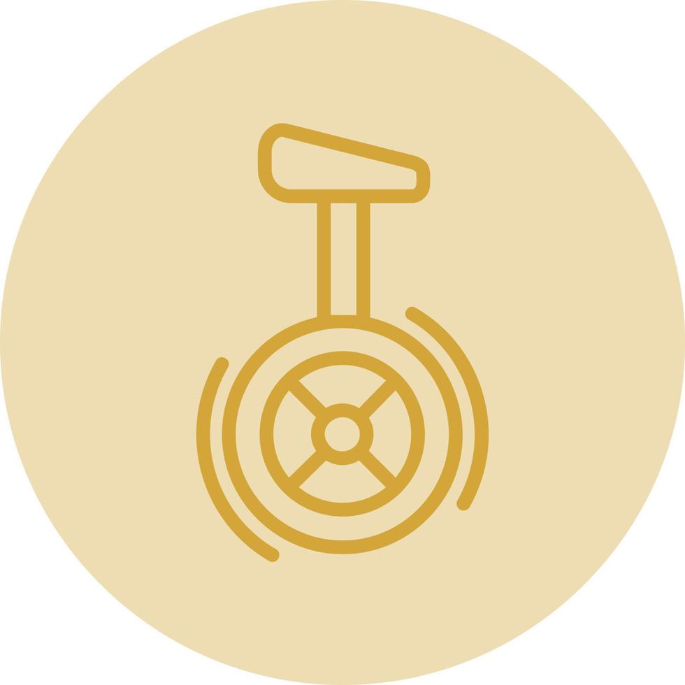 Unicycle Vector Icon Design