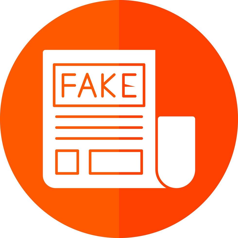 Fake News Vector Icon Design