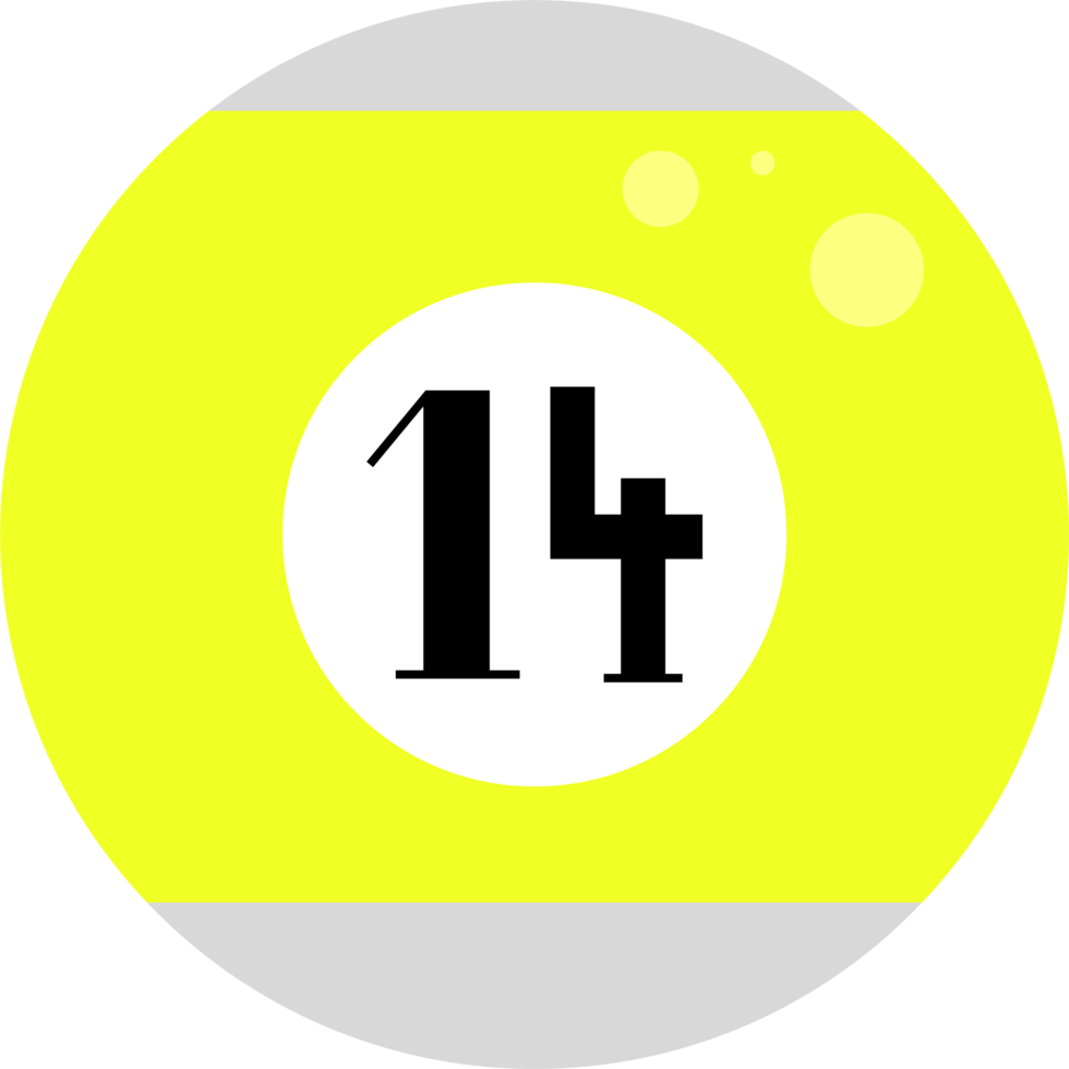 pool ball design illustration isolated on transparent background png