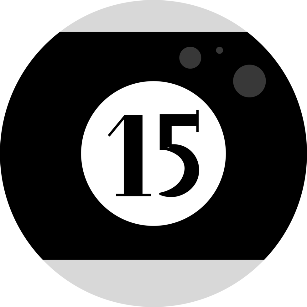 pool ball design illustration isolated on transparent background png