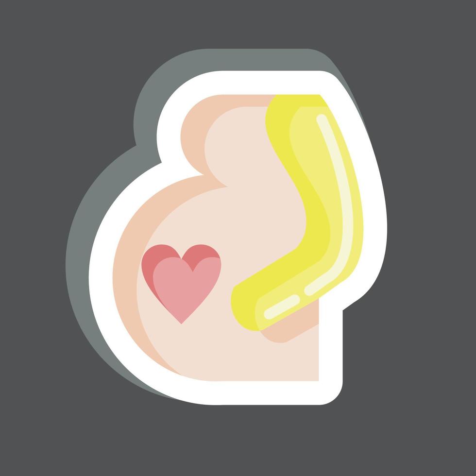 Icon Pregnancy. related to Family symbol. simple design editable. simple illustration vector