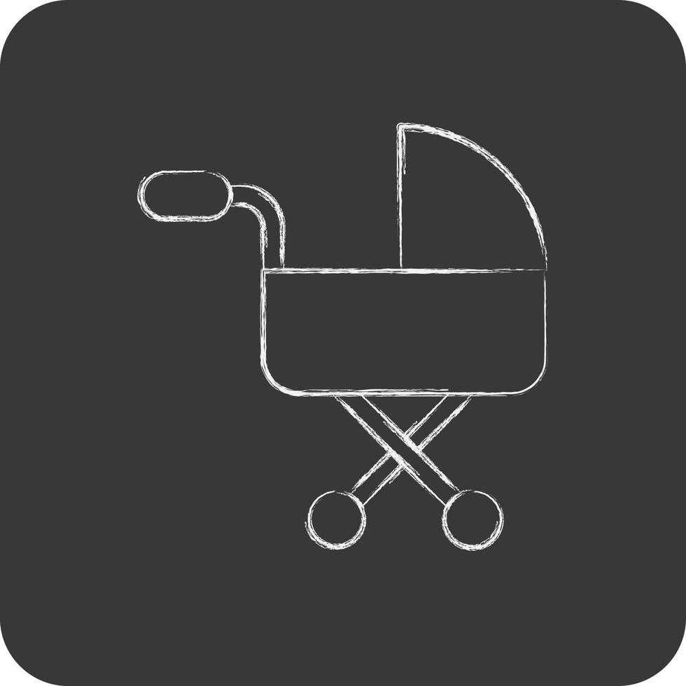 Icon Baby Carriage. related to Family symbol. simple design editable. simple illustration vector